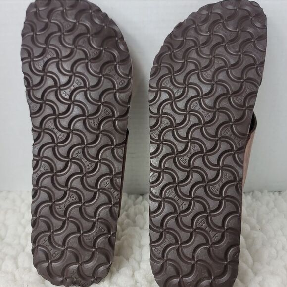 Birkenstock Papillio Daytona Womens Slip Sz 10 Brown Leather Crossover Strap - Picture 10 of 10